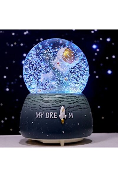 Empressco Renkli Işıklı Müzikli Püskürtmeli Kar Küresi Büyük Boy, Havalı ve Sürprizli.