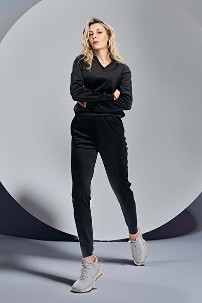 monarh Black Jolie Divas Velvet Tracksuit