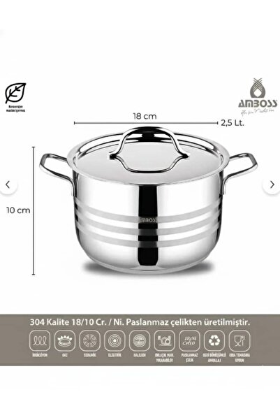 Amboss 9-piece stainless steel cookware set