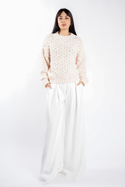 monarh Ivory oversized textured sweater