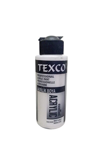 st koleksiyon hobi antika TEXCO Professional Akrilik Boya 06366 Beyaz - Acryl...