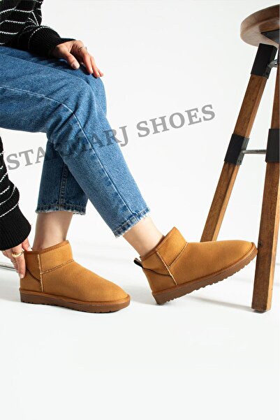 starmarj Kadın TABA içi kürklü Bot İNCE TABAN