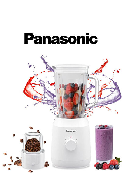 PANASONIC Panasonic 400W Blender with 1.35L Glass Jug and Grinder – White