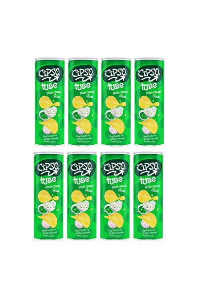 Cipso رقائق بنكهة الكريمة الحامضة والبصل 160 جرام × 8 قطع