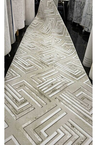 Nesrin KAYMAZ JEL TABAN MODERN KESME YOLLUK LEKE TUTMAZ SALON MUTFAK KORİDOR HALISI KAHVE KREM