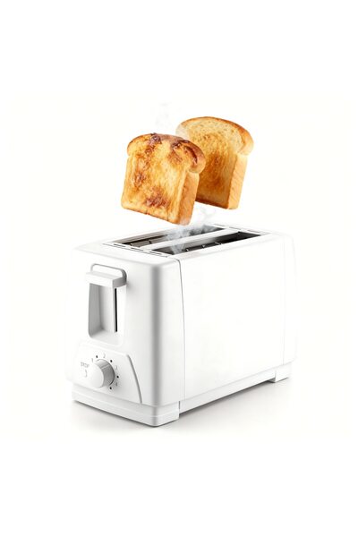 hotzeass Toaster, 700W, 6 Browning Levels, 2 Slots, 20.5 × 11.5 × 16 cm, White
