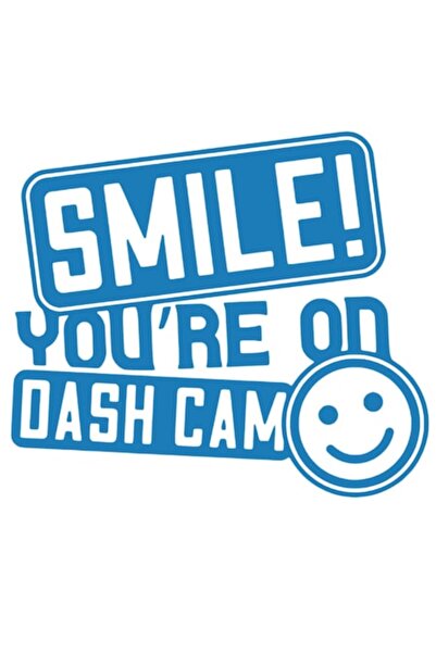 Oracal Set 3 stickere You are on dash cam, albastru