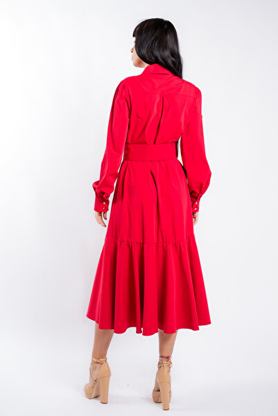 monarh Shirt dress with drawstring and wide skirt