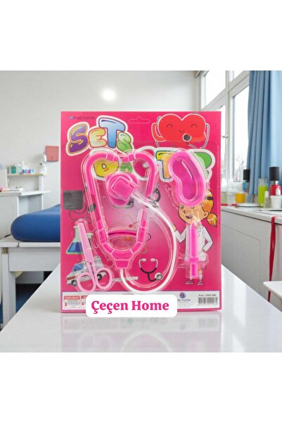 ÇEÇEN HOME Kız Çocuk Oyuncak Doktor Seti Oyuncak Steteskop Şırınga Makas Çocu...