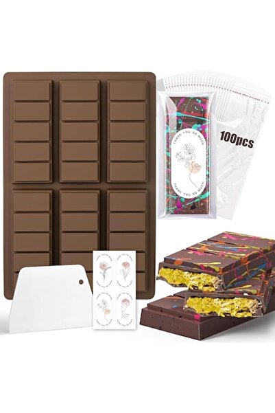 OEM Silicone Chocolate Mold Dubai, BPA-Free, 6 Bars, 26 x 17 cm, Rectangular