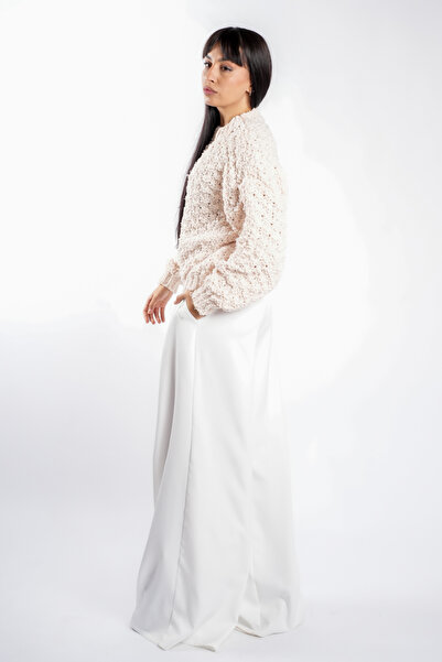 monarh Ivory oversized textured sweater