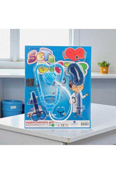 ÇEÇEN HOME Erkek Çocuk Oyuncak Doktor Seti Oyuncak Steteskop Şırınga Makas Ço...