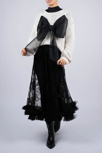 monarh Soft sweater with/without detachable bow