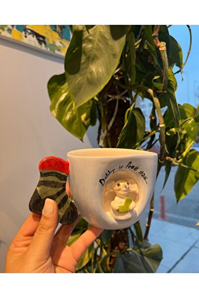 visera Harry Potter Series Dobby Figured Sock Knob Design Mug