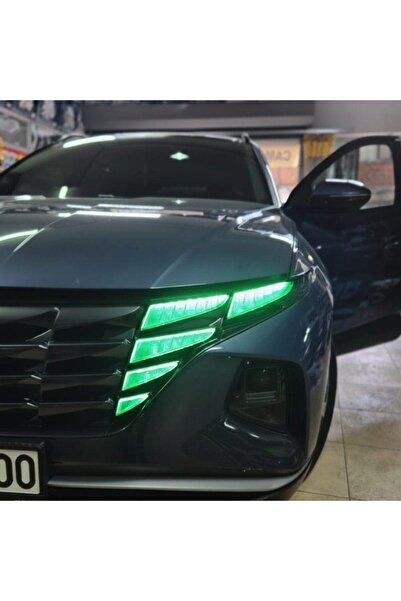 Carmind مجموعة ملصقات أضواء النهار لهيونداي توسان باللون الأخضر 2021-2024