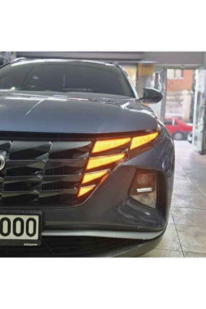 Carmind Hyundai Tucson Daytime Running Light Sticker Set Orange 2021-2024