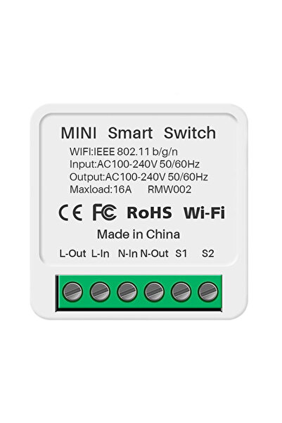 Choice White Tuya Mini 16A WiFi Switch Smart Life App 2 Way Control Smart Home Automation Module Interrupto
