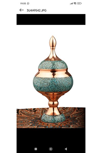 ORAKCI EL SANATLARI Firûze bakır sunumlık