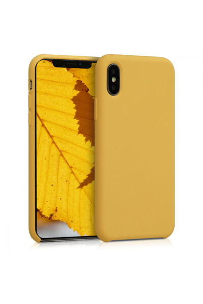 KWmobile Carcasă pentru Apple iPhone X / iPhone XS, silicon, galbenă, 42495.143