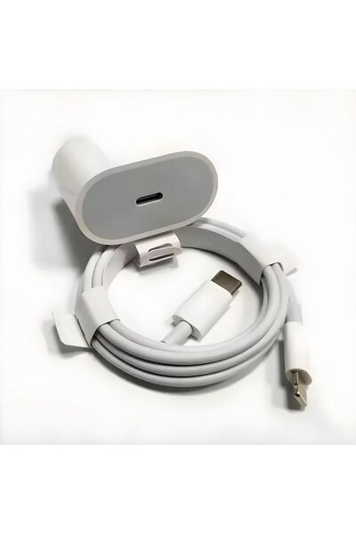 X-SCOOT Super fast charger 25W, Fast charging, Iphone, Data cable included 1 m, USB-C Lightning, White