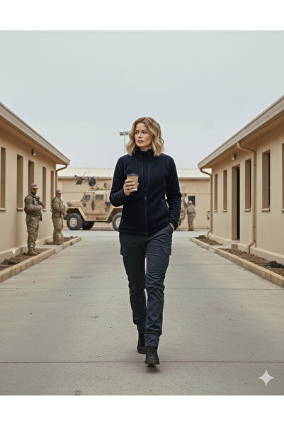 POLAR Kadın İnfaz Koruma Polar/Günlük Kullanım/Taktik/Lacivert Renk