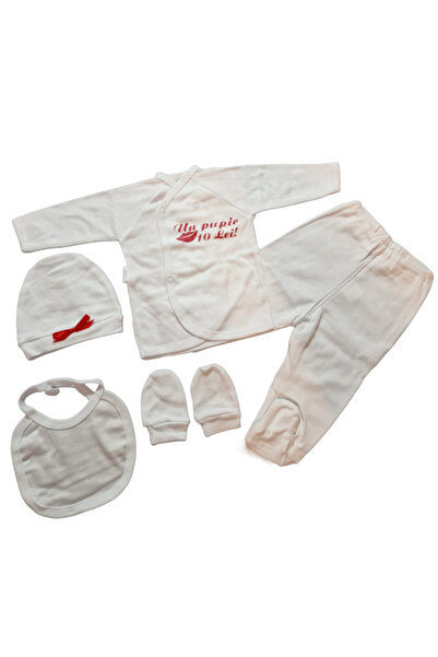 Bubu Kids Creations Costumas nou-născut din 5 piese (Fabricată în România)