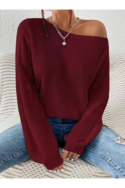 peri tower New Product Shoulder Open Casual Fit Knitwear Sweater 0055