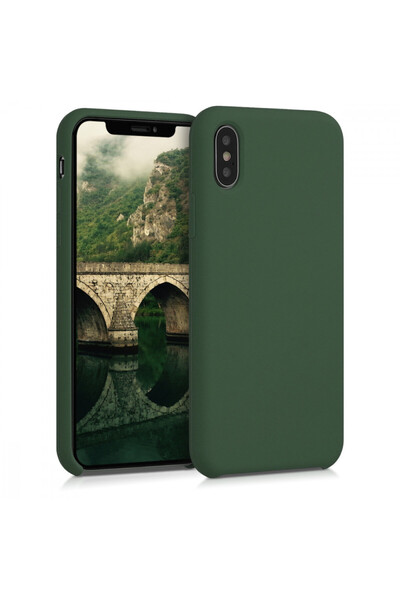 KWmobile Case for Apple iPhone X / iPhone XS, Silicone, Green, 42495.80