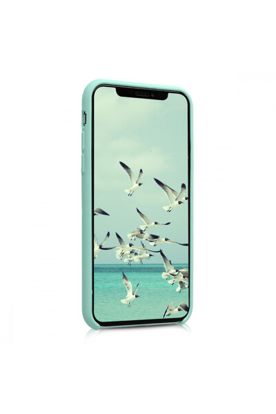 KWmobile Case for Apple iPhone X / iPhone XS, Silicone, Green, 46313.71