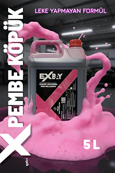 EXBAY PEMBE KÖPÜK LEKE YAPMAYAN ARAÇ OTO ŞAMPUAN 5KG