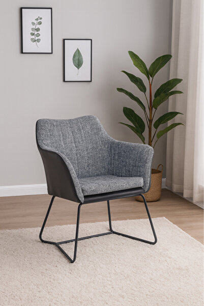HOMEZ NEED Modern Ergonomic Seating Chair with Metal Base