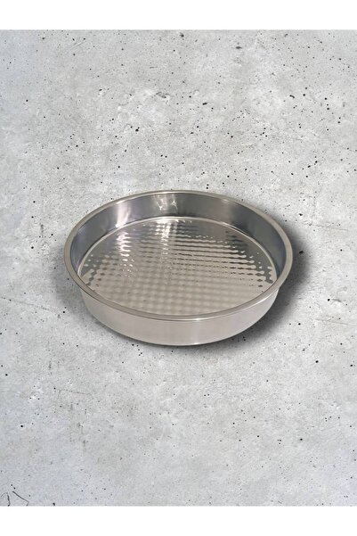 YAMAN ÇELİK EV VE MUTFAK EŞYALARI Paslanmaz Çelik Çiğ Köfte Tepsisi & Leğeni & Sinisi (1 Numara - 36cm)