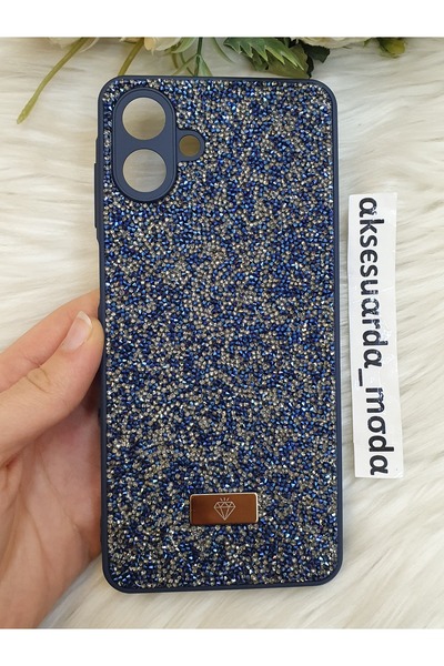 ZB Aksesuarda Moda Samsung Galaxy A07 Compatible Luxury Swrovski Stone Case