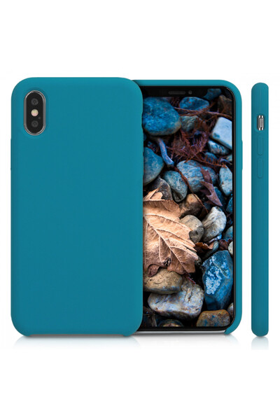 KWmobile Case for Apple iPhone X / iPhone XS, Silicone, Green, 42495.62