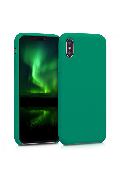 KWmobile Case for Apple iPhone X / iPhone XS, Silicone, Green, 42495.142