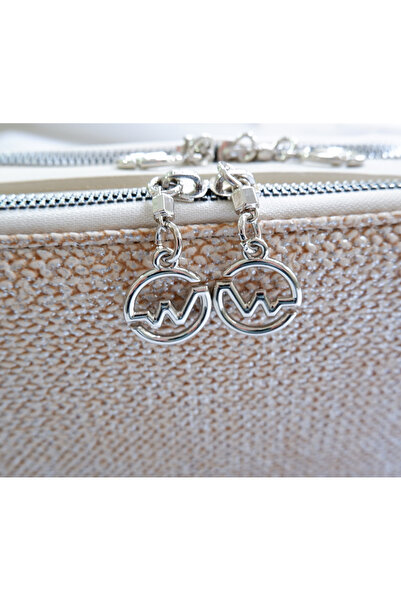 Walentia Dahliya Kadın Çapraz Çanta – Dokuma Görünümlü Özel Tasarım, Çift Fer...