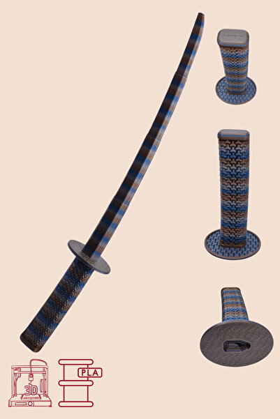 HayalEtGelsin3D İç İçe Geçmeli Katana Kılıç - Oyuncak