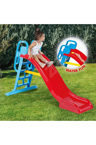 PİLSAN Big Water Slide for Kids, Indoor or Outdoor, Sliding Surface 1.80 Meters Red