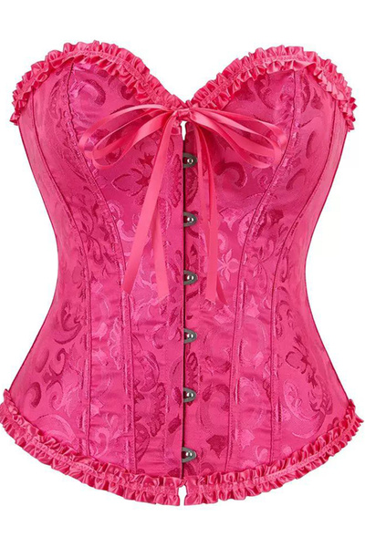 Bikini Mayokini Dünyası Enissa Embroidered Corset - Neon Pink