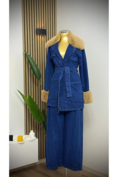 Nowan KÜRK DETAYLI KOT TAKIM