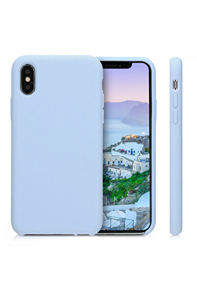 KWmobile Case for Apple iPhone X / iPhone XS, Silicone, Blue, 42495.58