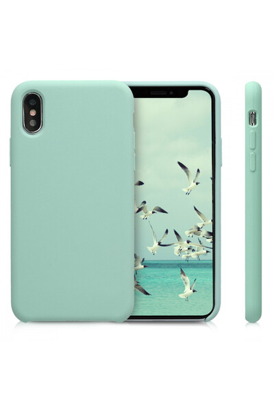 KWmobile Case for Apple iPhone X / iPhone XS, Silicone, Green, 46313.71