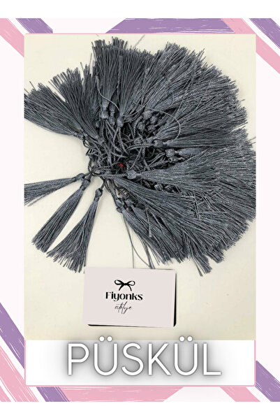 Fiyonks Atölye Püskül, Kitap Ayracı, Süsleme, Davetiye Püskülleri 10 Adet