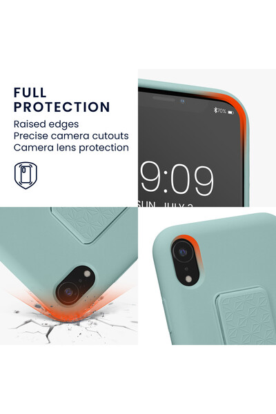 KWmobile Case for Apple iPhone XR, Silicone, Green, 58281.71