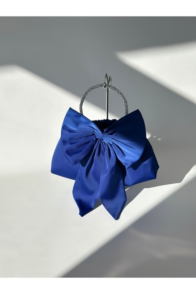 posst bag Синя сумочка з бантиком для вечірнього вбрання