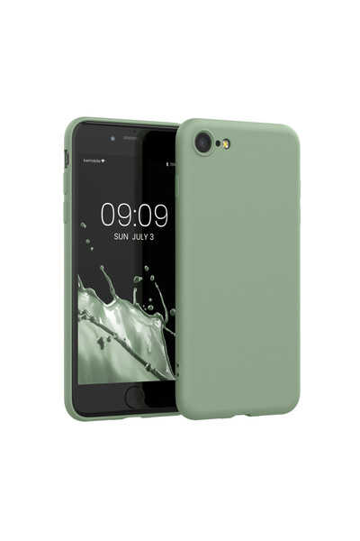 KWmobile Case for Apple iPhone SE 3/iPhone 8/iPhone 7, Silicone, Green, 49979.243
