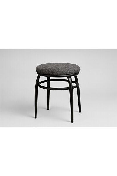 ECRİNART 4 AYAKLI MİNDERLİ TABURE KOYU GRİ