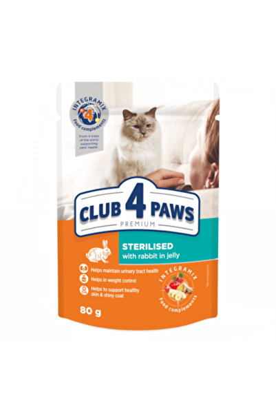 Club4Paws Hrana umeda Club 4 Paws Premium pisici sterilizate - cu Iepure in j...