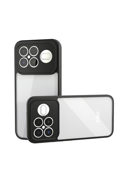 Nezih Case Poco F8 Ultra Compatible Transparent Back Cover Case That Does Not Create Fingerprints