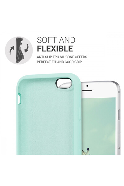 KWmobile Case for Apple iPhone 6 / iPhone 6s, Silicone, Green, 40223.71